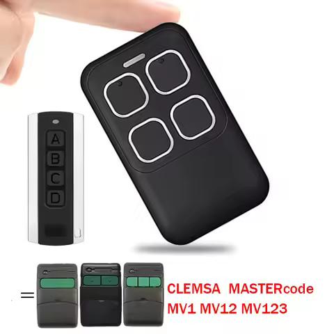 CLEMSA MASTERcode MV123 MV12 MV1 Garage Door Remote Control Duplicator 433MHz