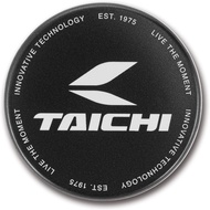 RS TAICHI Logo Motorcycle Car Round 3D Urethane 2.0 x 2.0 inches (50 x 50 mm) Circle Sticker BLACK/W