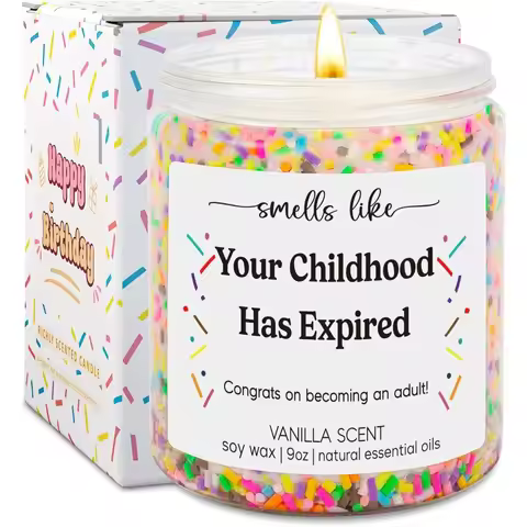 18th Birthday Candles - 18th Birthday Gifts for Girls, Boys - Gifts for 18 Year Old Girl, Boy, Femal