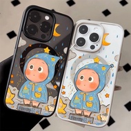 Children under the rainSuitable for phone cases under the phone 17PRO/14, 3 lines 1 word