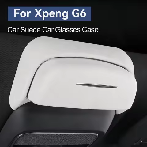 For Xpeng G6 2023 2024 Xiaopeng G6 Car Suede Car Glasses Case Sunglasses Holder Protective Storage B