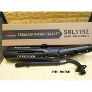 YAMAHA SRL115 SRL115FI LAGENDA115 LAGENDA115FI STANDARD RACING EXHAUST 2 IN 1 SET - APIDO RACING