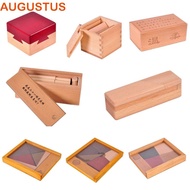 AUGUSTUS Wooden Brain Teaser Puzzle, Brain Teaser Opening Puzzle Box IQ Puzzle Mind Brain Teaser, Br