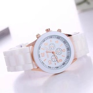 RJS #  geneva watch fashion jelly rubber wrist