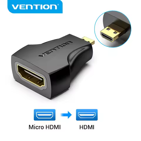 Vention Micro HDMI Adapter 1080P Micro HDMI Male to HDMI Female Converter Type D to A HDMI Adapter f