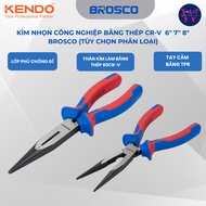 Cr-V steel straight nose industrial pointed pliers 6′′ 7" 8" BROSCO (Optional classification)