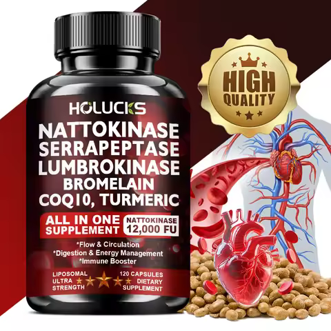 Nattokinase Supplement, Supports Blood Flow, Heart Health, & Healthy Circulation, Digestive Aid, Boo