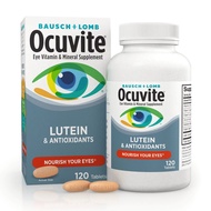 [Made in USA] Bausch + Lomb Ocuvite Lutein & Antioxidants Tablets, 120 Count - Eye Health Supplement