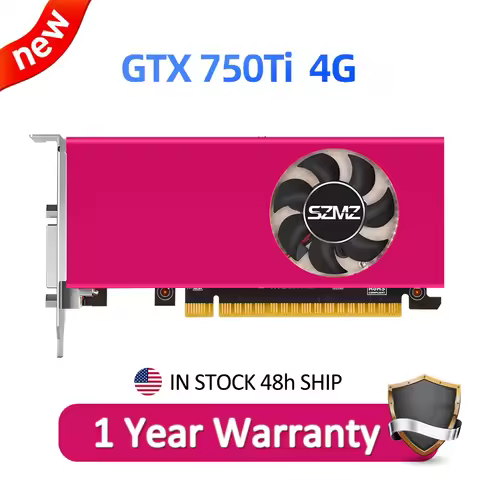 GTX750Ti 4GB DDR5 Video Card Geforce 750Ti 128bit Gaming Graphic Card DVI HDMI-Compatible for ITX Mi