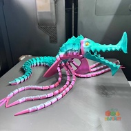 BrickleBack Sea Beast 3D printed Sea monster play with moving joints