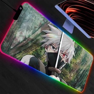 RGB Large Gaming Mouse Pad NARUTO Anime PC Computer Gamer Desk Mat Backlight XXL Laptop LED Mousepad