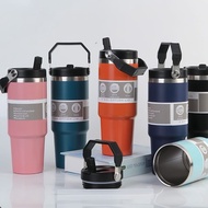 Stainless Steel Thermos Thumbler Thermos Water Bottle With Handle Botol Air Tahan Sejuk & Panas Bott