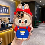 for iPhone 17 Air 16E 15 16 14 13 12 Mini 11 Pro Max 6 6S 7 8 Plus X XS Max XR Cartoon Labubu Phone 