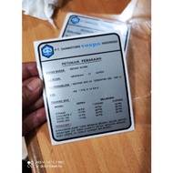 Running iin Sticker Vespa For Strada Exclusive 2 Excel 150 Excel 200
