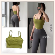 HERSIGN Bộ đồ tập yoga nữ Set tập gym cao cấp Áo 2 dây quần legging HERSIGN-SMIXC31L36C