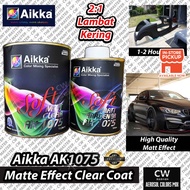 [ Matt Clear ] Aikka AK1075 Full Set With Hardener 🛵 Matte Effect Clear Motor Kereta DIY Spray Aeros