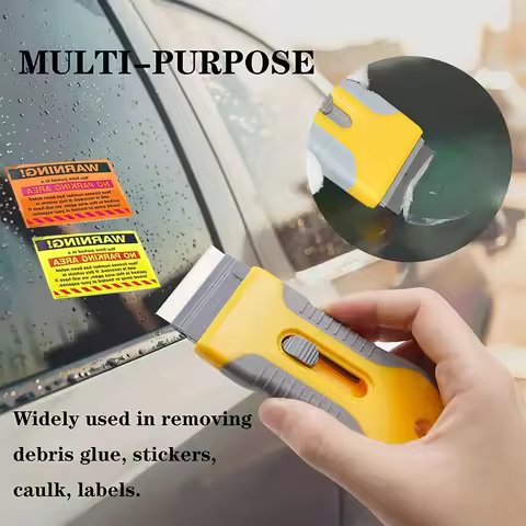 Car Window Glass Sticker Clean Razor Scraper Ceramic Razor Blade Tint Vinyl Wrap Glue Squeegee Remov