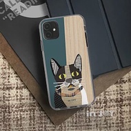 INJOYmall for iPhone 7 / 8 格紋拼貼賓士貓 防摔手機殼 保護殼