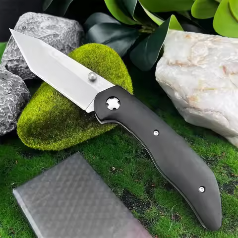 High-Hardness KB 7506 Tactical Folding Knife 440C Steel Blade Nylon Fiber Handle Outdoor Hunting Fis