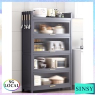 SINSY SSL Kitchen Cabinet Storage Cabinet Shelf with Door, Floor Multi-functional Microwave Oven, Electrical Appliances, Cupboard JP