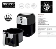 Mayer 5.5L XL Capacity Air Fryer MMAF501 Rose Gold (1yr warranty)