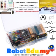 Electronics Components E&E Resistor LEDs Capacitor Jumper Wire Breadboard RBT Arduino UNO R3 School 