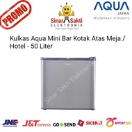 Kulkas Aqua 1 Pintu Mini Bar Hotel Atas Meja Kotak AQRD50 Portable