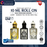 [ 1 PCS ] EMPTY BOTTLE OF 10ML ARABIC ROLL ON PERFUME OIL ( BABA823-724)