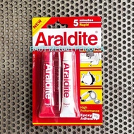 Red Araldite Glue 5 Minutes 15 ml Epoxy