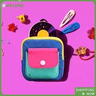 MELENE Coin Bag, Multi-function with Hooks Purse, Dopamine Zipper Wallet