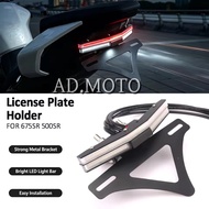 Motorcycle License Plate Holder LED Light Tail Tidy Fender Eliminator FOR CFMOTO CF 675SR 675 SR 500