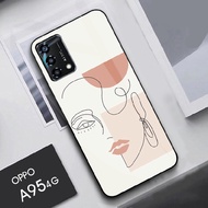 [G24] Oppo A95 4G Glass Softcase - Mirror Softcase - Oppo A95 4G Glass Softcase - Oppo A95 4G Glass 