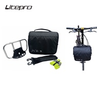 Litepro BMX Bicycle Camera Bag Pig Nose Front Holder Cycling Head Bag Rainproof Package With Dual Zipper For brompton