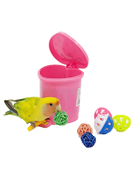 鸚鵡玩具套裝蓮風和尚＆垃圾桶＆技能提升訓練用具