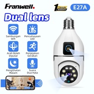 Franwell/V380 E27A Wifi CCTV Dual Lens Dual-screen Waterproof HD Wireless Outdoor/Indoor Intelligent