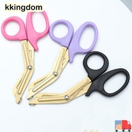 KKINGDOM Nurse Scissors, Stainless Steel 18cm Trauma Shears, Titanium plating Bandage Scissors