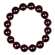 【正佳珠寶】石榴石 頂級紫牙烏 12.8-13.3mm 紫牙烏石榴石手珠