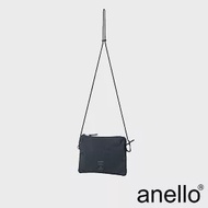 anello EXPAND3 旗艦店限定版 防潑水機能性 輕量隨身斜背小包- 黑色