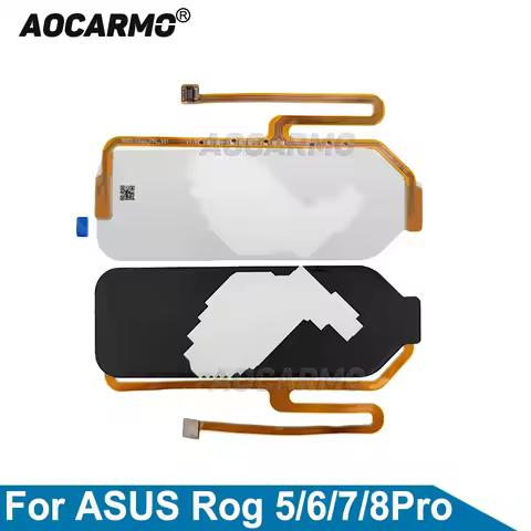 Aocarmo For ASUS ROG Phone 5 6 7 8 Pro ROG5 ZS673KS rog8 ROG7 Back Cover Light Rear Cover Lamp Flex 