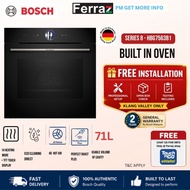 Bosch HBG7563B1 Series 8 Built In Oven Black / Bosch  HJA715BA0K Built In Oven 76L / Bosch HBF133BS0