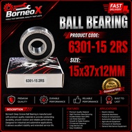 6301-152RS 6301-202  BALL BEARING JAPAN QUALITY 15mm(ID)X37mm(OD)X12mm(H) MODIFY Y125Z TO Y15 Y15ZR 