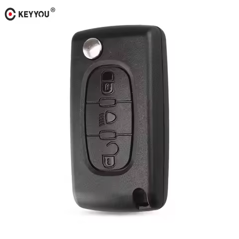 KEYYOU FOR Citroen C1 C2 C4 Picasso C5 C6 3 BUTTONS KEY FOB REMOTE CASE Light Symbol With Badge CE05