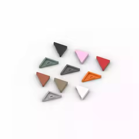 20PCS MOC parti 35787 piastrelle 45 ° taglio 2x2 triangolare compatibile mattoni fai da te Assmble B