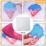 [BlesiyaedMY] 6Pcs Fuse Beads Pegboards Mini Fuse Beads Boards Beading Practical Improve Hands