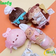 LANFY Coffee House Stuffed Keychain, Bread Cook Sumikko Gurashi Sumikko Gurashi Plush Doll Pendant, Bag Pendant Kawaii Cute Anime Doll Coffee House Plush Keyring Children Gifts