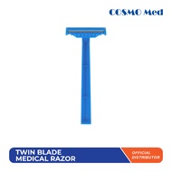 Cosmo Med Double Edge Medical Razor / Disposable Blue, 50 piece/Box
