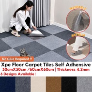 Self Adhesive Carpet Tiles Anti-Slip Anti-Noise Floor | Living Room Office Carpet | Karpet Jubin Lan