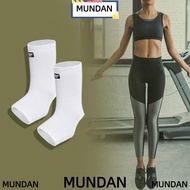 MUNDAN Ankle Support, Nylon White Ankle Brace,  M/ L/ XL Elastic Achilles Tendon Brace Pain Relief
