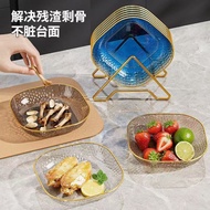 Spit Bone Plate Small Plate Household Light Luxury Dining Table Bone Plate Food Grade Plastic Snacks