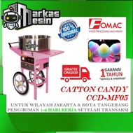 Mesin Gulali Arum Manis Gas + Gerobak Cotton Candy CCD-MF05 FOMAC